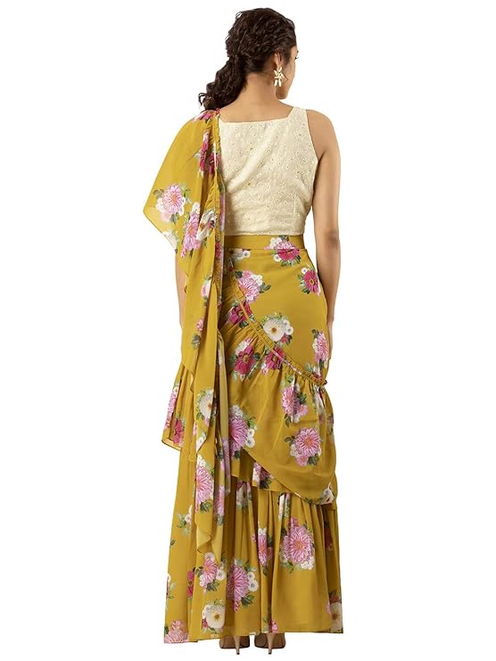 Indya Georgette Wrap Skirt